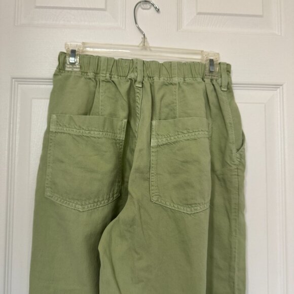 NEW ANTHROPOLOGIE PILCRO The Breaker Pull On Pants Jeans Sage Green Moss 26 - Picture 3 of 9